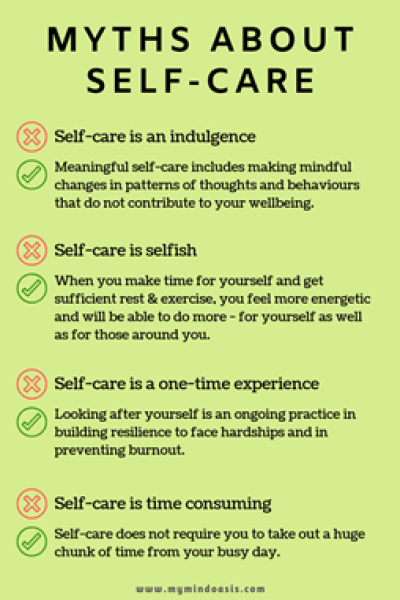 Self-care myths